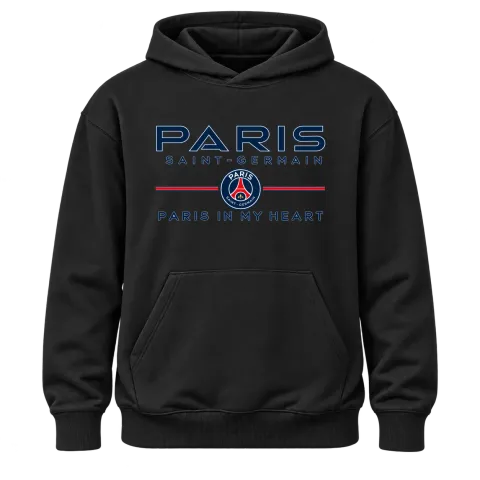 Paris Saint-Germain PARIS IN MY HEART върху Худи — Черно