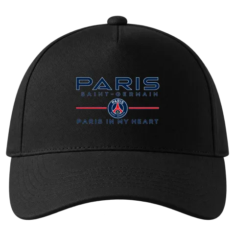 Paris Saint-Germain PARIS IN MY HEART върху Шапка — Черно