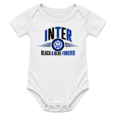 Интер Black & Blue Forever върху Боди — Бяло