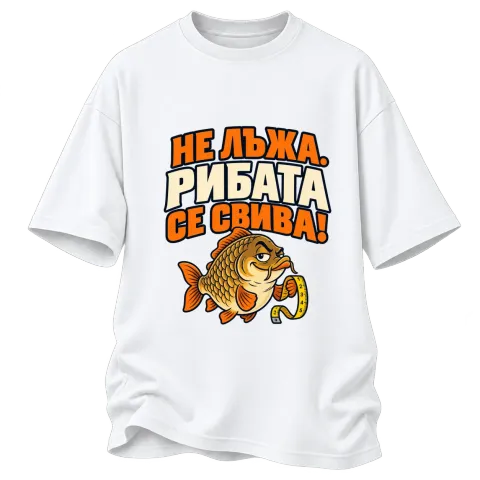Не лъжа, рибата се свива върху Овърсайз — Бяло