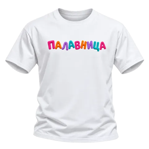 Палавница върху Тениска — Бяло