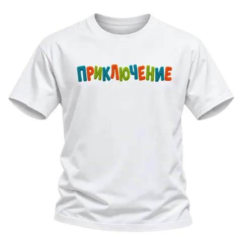 Приключение върху Тениска — Бяло