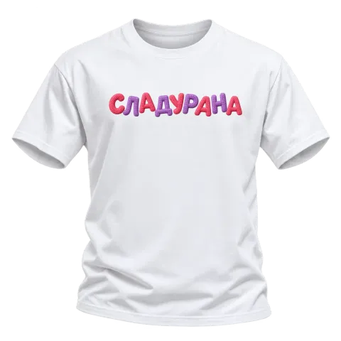 Сладурана върху Тениска — Бяло