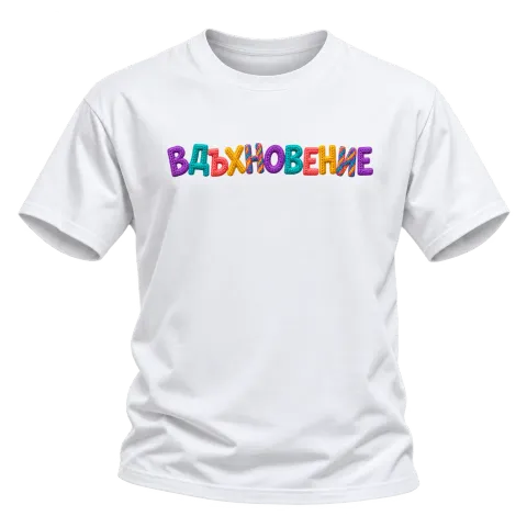 Вдъхновение върху Тениска — Бяло