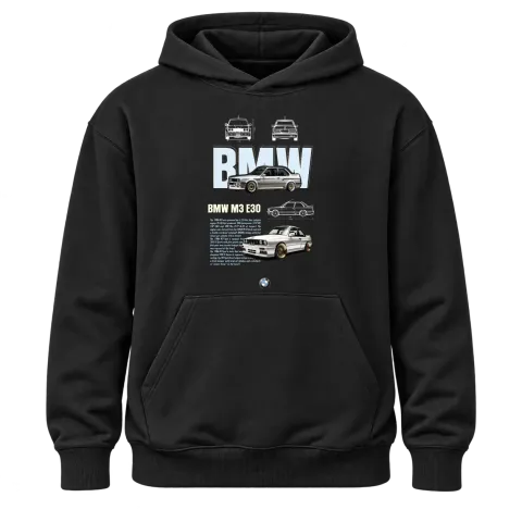BMW E30 върху Худи — Черно