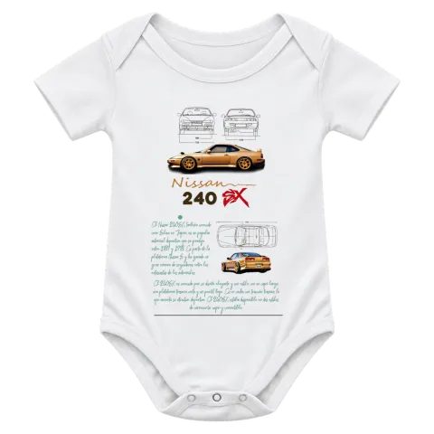 Nissan 240SX в профил върху Боди — Бяло