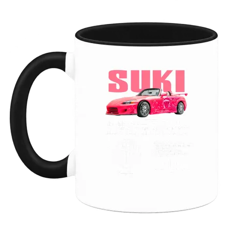 Розов Honda S2000 Silk върху Чаша — Черна
