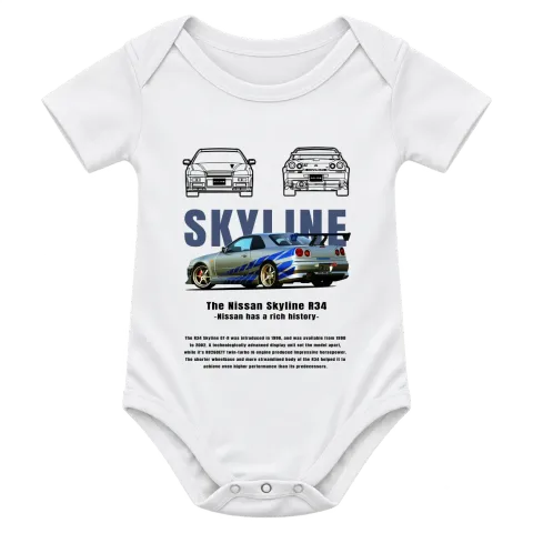Nissan Skyline R34 върху Боди — Бяло