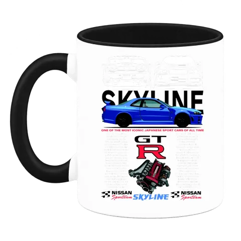 Nissan Skyline GT-R върху Чаша — Черна
