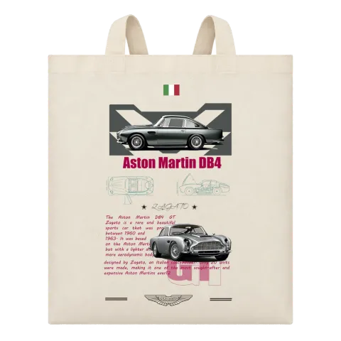 Aston Martin DB4 класика върху Чанта — Бежово