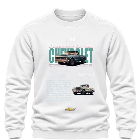 Chevrolet C-10 класика върху Блуза — Бяло