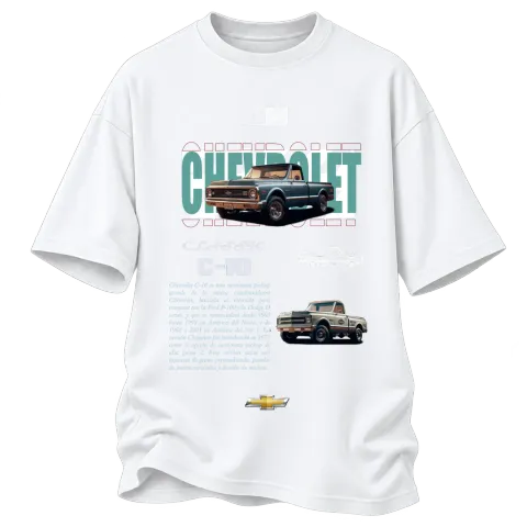 Chevrolet C-10 класика върху Овърсайз — Бяло