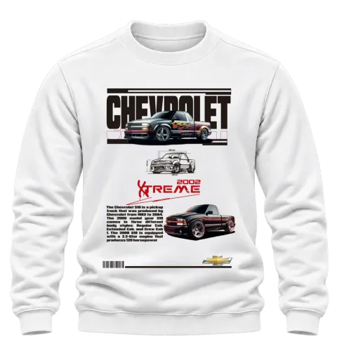 Chevrolet 2002 KREAME върху Блуза — Бяло