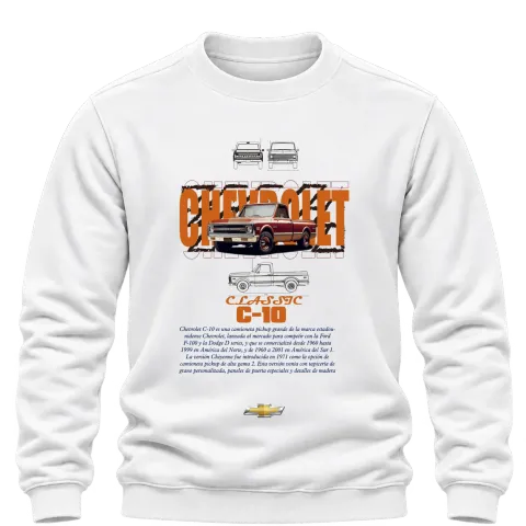 Chevrolet Classic C-10 върху Блуза — Бяло