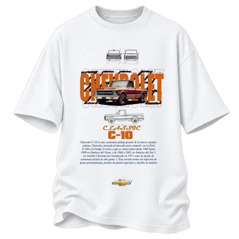 Chevrolet Classic C-10 върху Овърсайз — Бяло