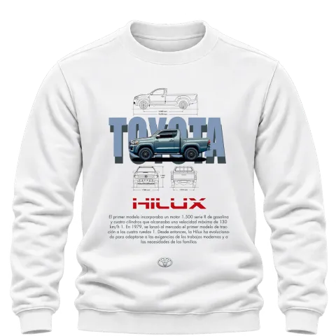 Toyota Hilux върху Блуза — Бяло