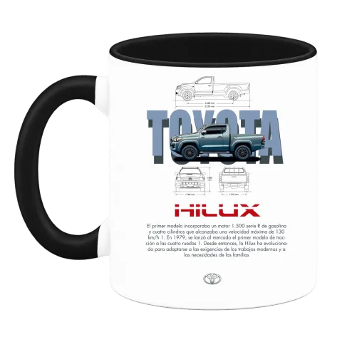 Toyota Hilux върху Чаша — Черна