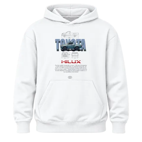 Toyota Hilux върху Худи — Бяло