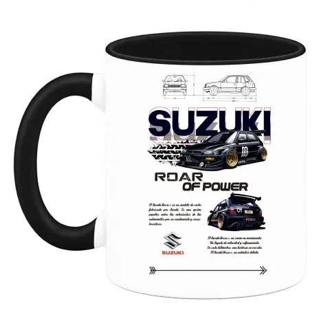 Suzuki Roar of Power върху Чаша — Черна