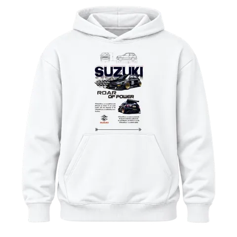 Suzuki Roar of Power върху Худи — Бяло