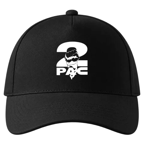 2Pac Fist върху Шапка — Черно