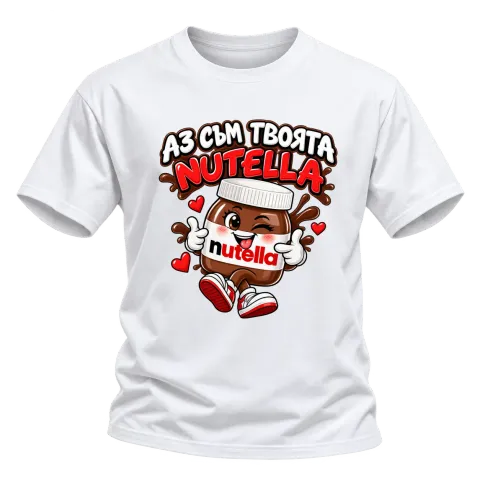 Аз съм твоята Nutella върху Тениска — Бяло