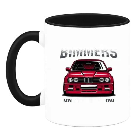 BMW Bimmers Respect Your Elders върху Чаша — Черна