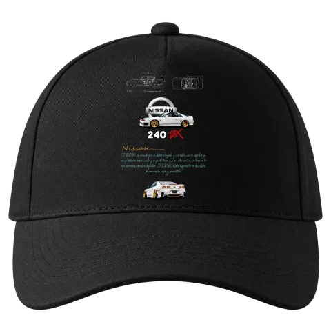 Nissan 240SX с ниска стойка върху Шапка — Черно