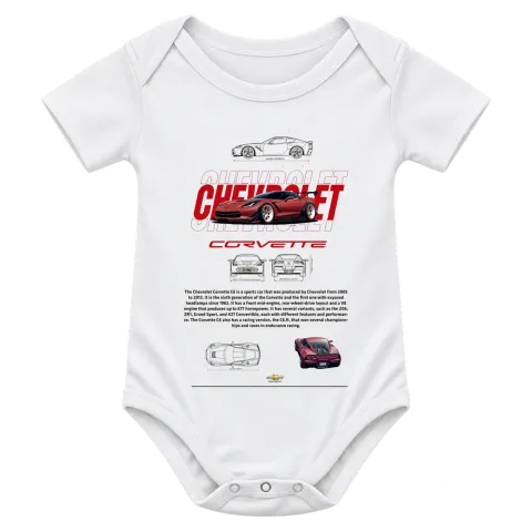 Chevrolet Corvette класика върху Боди — Бяло