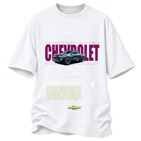 Chevrolet S10 пикап върху Овърсайз — Бяло