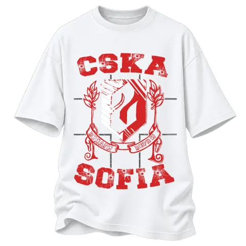ЦСКА София върху Овърсайз — Бяло