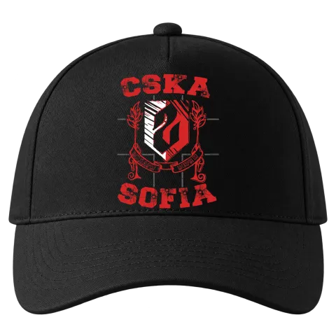 ЦСКА София върху Шапка — Черно