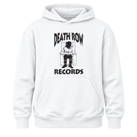 Death Row Records върху Худи — Бяло