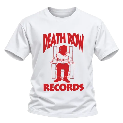 Death Row Records върху Тениска — Бяло