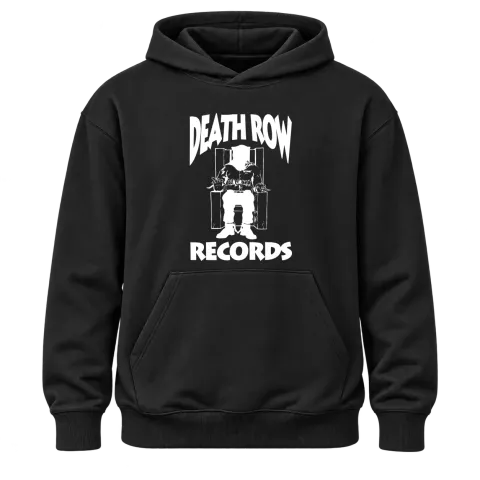 Death Row Records върху Худи — Черно