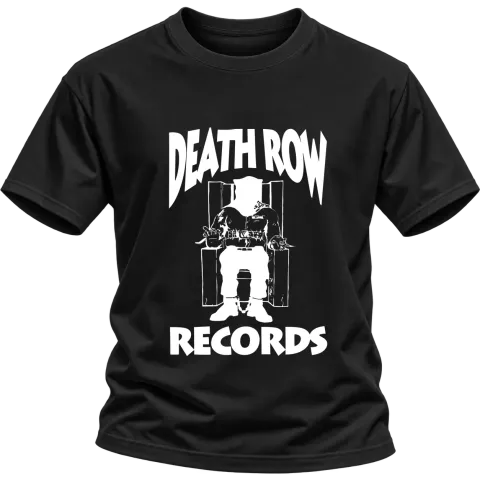 Death Row Records върху Тениска — Черно
