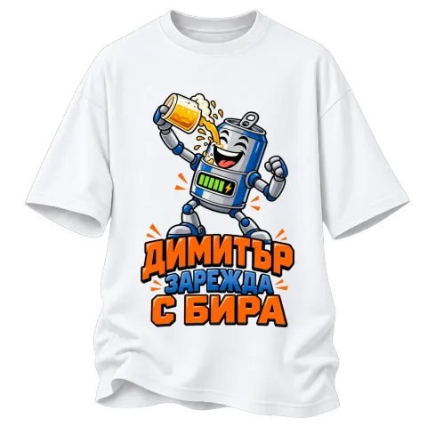 Димитър зарежда с бира върху Овърсайз — Бяло
