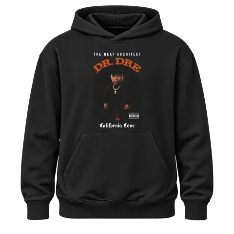 Dr. Dre California Love върху Худи — Черно