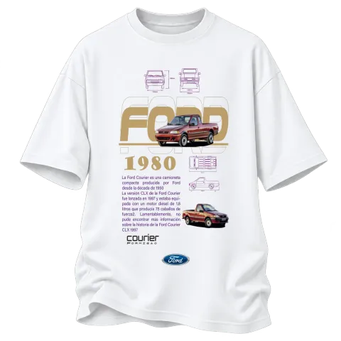 Ford Courier 1980 върху Овърсайз — Бяло