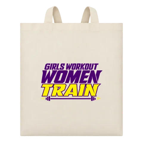Girls Workout Women Train върху Чанта — Бежово