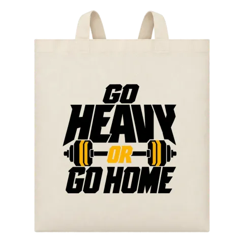 go heavy or go home върху Чанта — Бежово