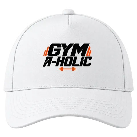 GYM A-HOLIC върху Шапка — Бяло