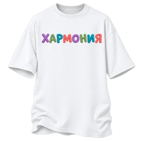 Хармония върху Овърсайз — Бяло