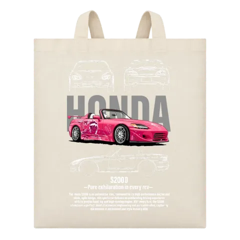 Honda S2000 в розово върху Чанта — Бежово