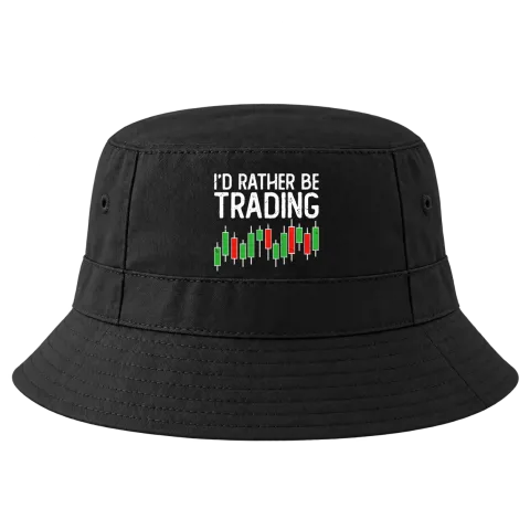 I'D RATHER BE TRADING върху Идиотка — Черно