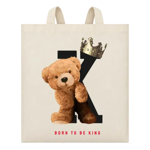 Мече Born to be King върху Чанта — Бежово
