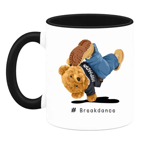Мече breakdance върху Чаша — Черна