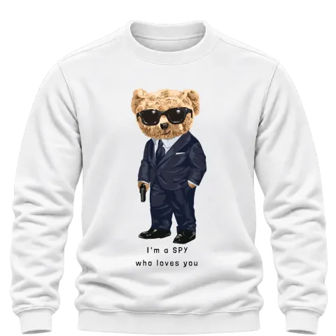 Мече I'm a SPY върху Блуза — Бяло