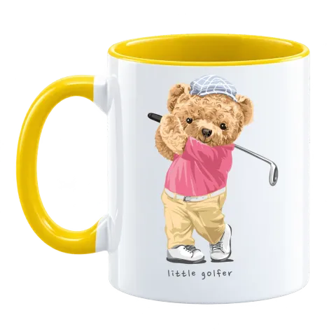 Мече little golfer върху Чаша — Жълта