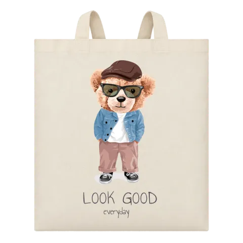 Мече Look Good върху Чанта — Бежово